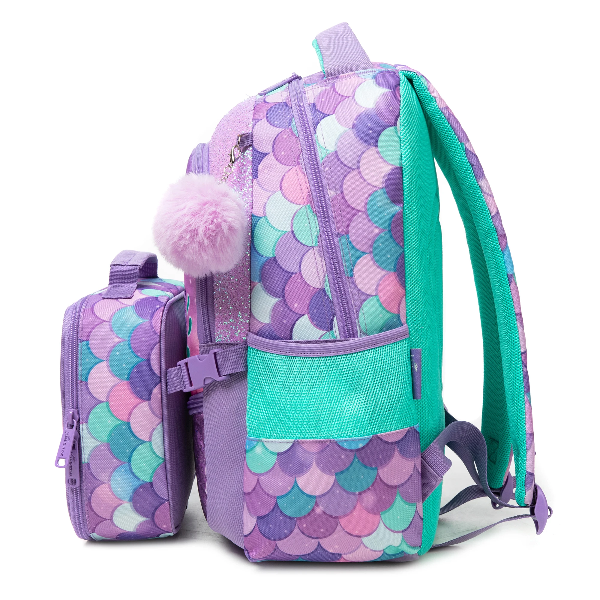 Meetbelify Backpacks for Girls School Bag Cute Girls Backpacks Ages 8-10 with Lunch Box Kids Bookbag Set Travel Backpack