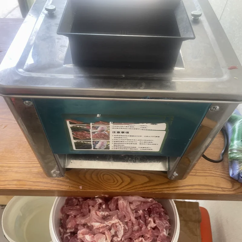 

Table Top Commercial Stainless Steel Shredder Section Dice Meat Cutter Seaweed Mushroom Machine New Portable