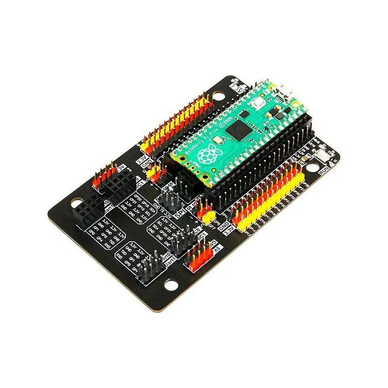 

Raspberry Pi PICO GPIO Expansion Board Direct Plug-In Connector IO Port Single Chip 4-Way 5V Steering Gear Interface Sensor