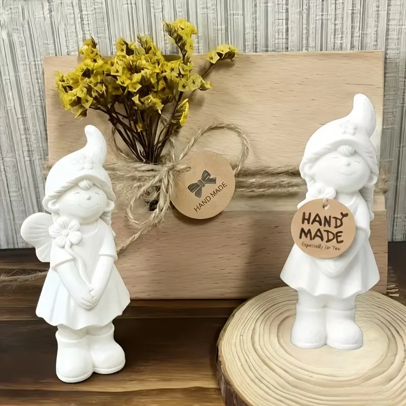 

Fairy Silicone Mold for DIY Garden Sculpture Decorative Plaster Figurine Mold Doll Mold for Creative Garden Decoration