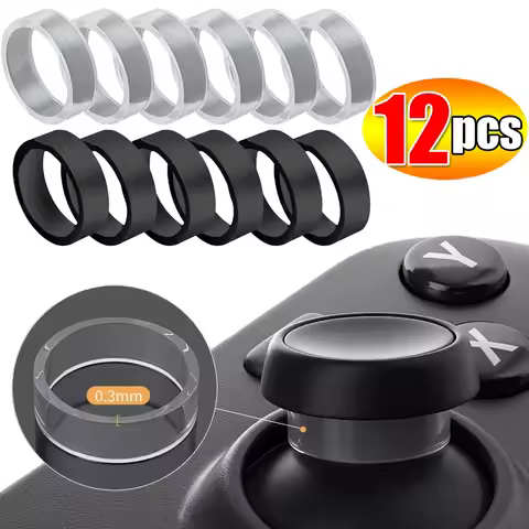1-12Pcs Silicone Game Joystick Protector Ring Elastic Rocker Rings Cover For PS5 PS4 Steam Deck Xbox VR2 Controller Accessories