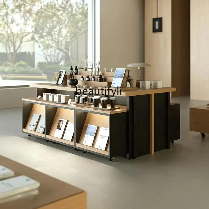 Nakashimadai merchandise tea ware bookstore display cabinet ornament tea shop specialty product display cabinet