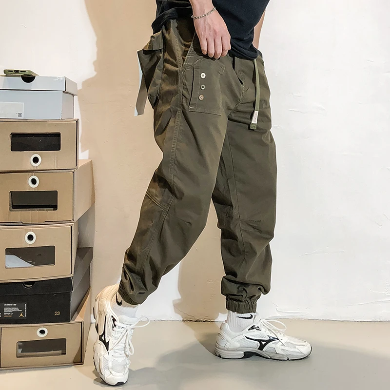 2022 Spring Autumn Japanese Streetwear Casual Cargo Pants Men Clothing Harajuku High Quality Tactical Trousers Korean Joggers