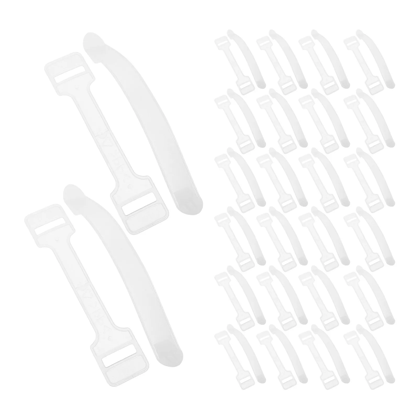 100Sets Gift Box Handles Heavy Duty Plastic Carry Straps Cardboard Box Handle Replacement Moving Small Carton Plastic Grab