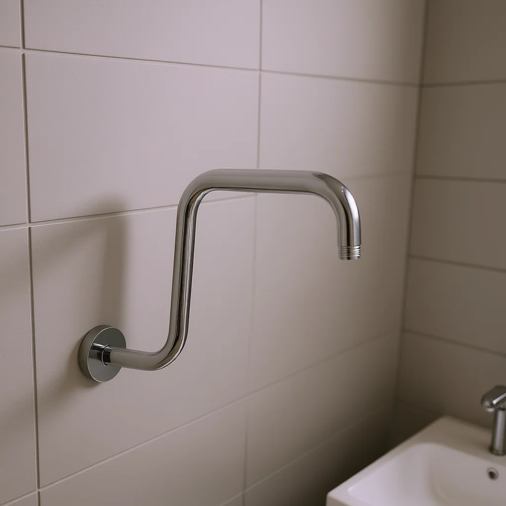 Wall-mounted Metal Shower Head High Rise Extension Shower Head Arm For Matte Black Riser For Extra Bathroom Accessories