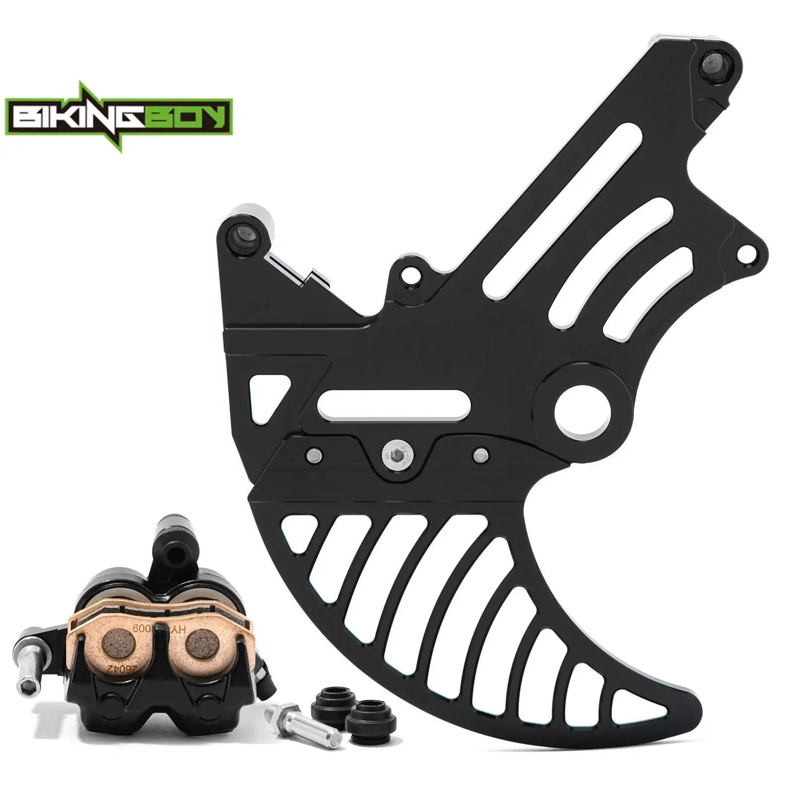 BIKINGBOY Rear Brake Caliper Bracket + Disc Rotor Guard Crash Cover Pad Protector For Talaria Komodo Electric Dirt Off-Road