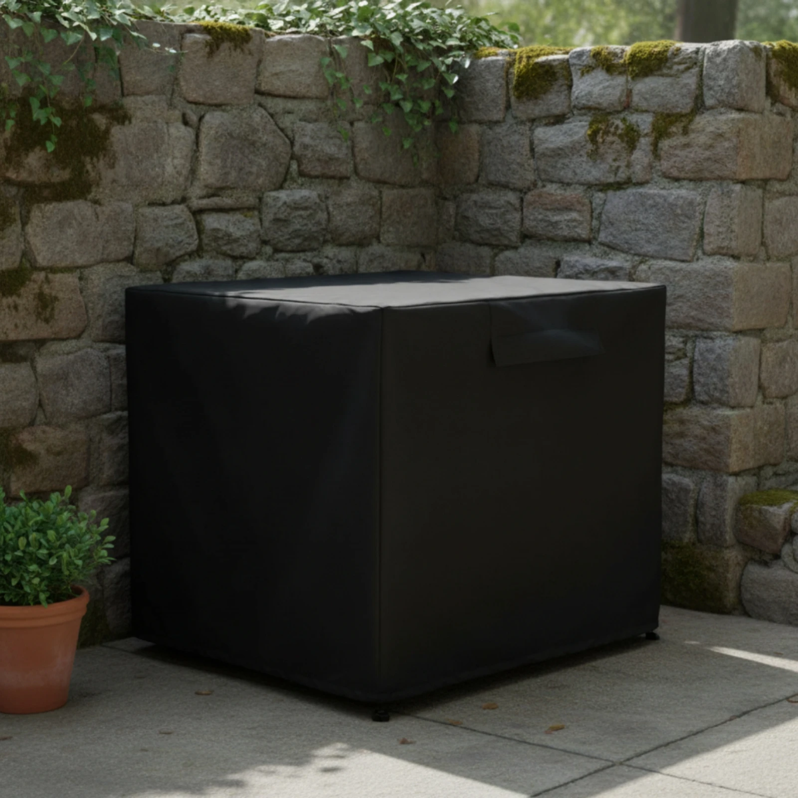 Air Conditioner Cover with Drawstring Weather-Resistant Outdoor Air Conditioner Cover Dust Resistant Heavy Duty for Homeowners
