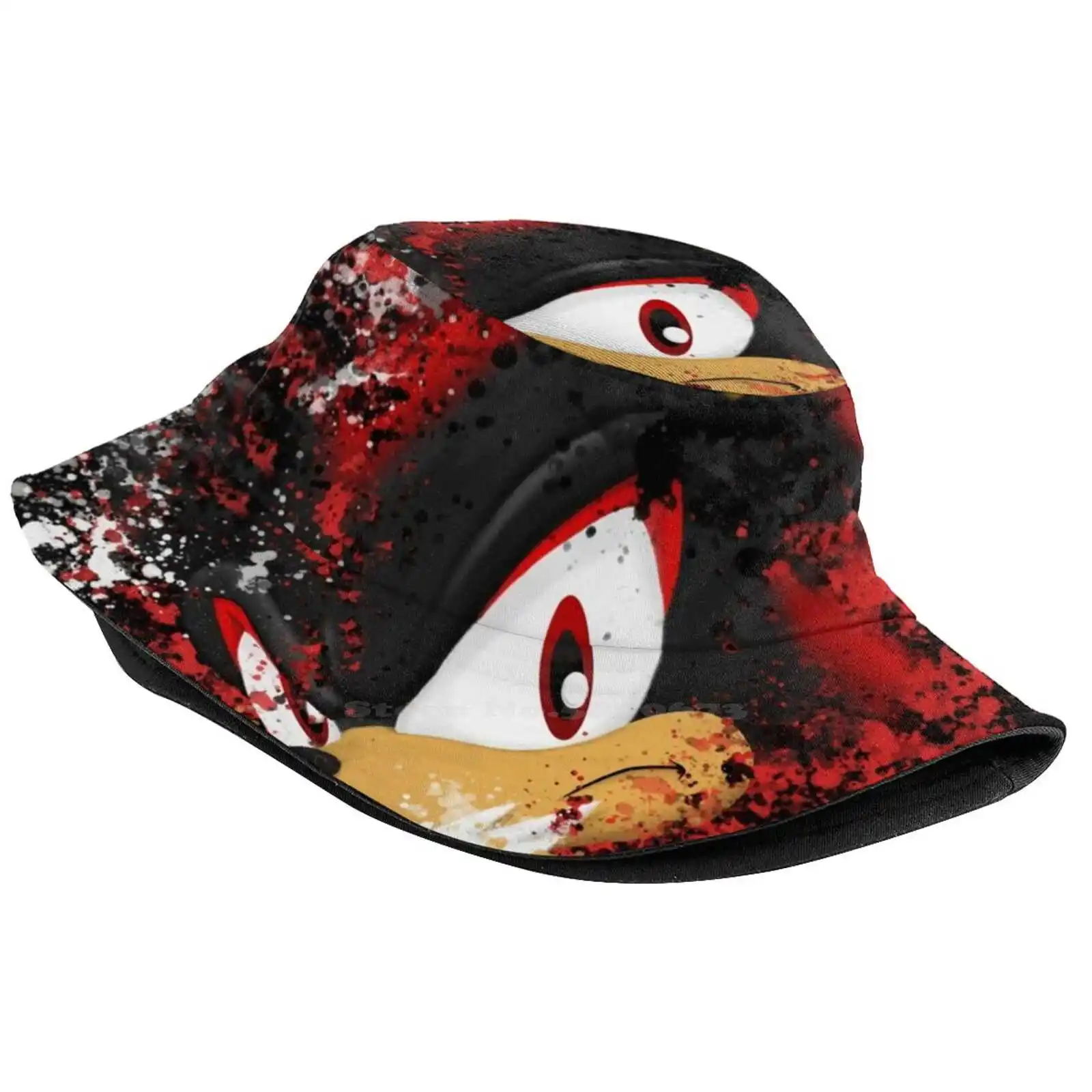 Shadow Stare Back V2.0 Causal Cap Buckets Hat Shadow The Hedgehog Chaos Control Black Face Eyes Stare