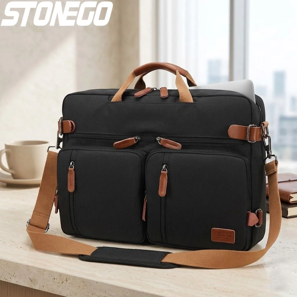 

Mens Convertible Messenger Backpack Business Travel Laptop Bag 156 173 Inches Casual Daypack Shoulder Bag