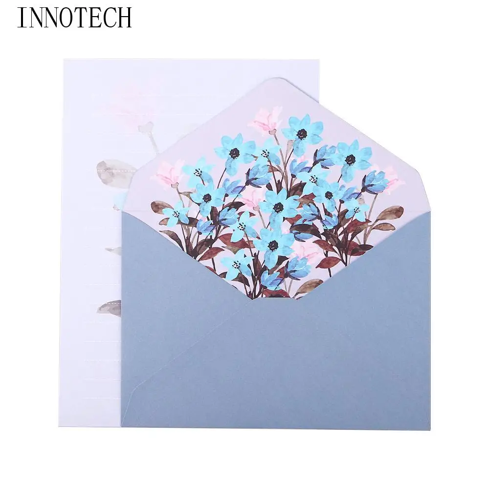 

Office School Supplies Wedding Letter Pad Invitation Birthday Party Greeting Card Writing Paper Flowers Envelope Letter Paper
