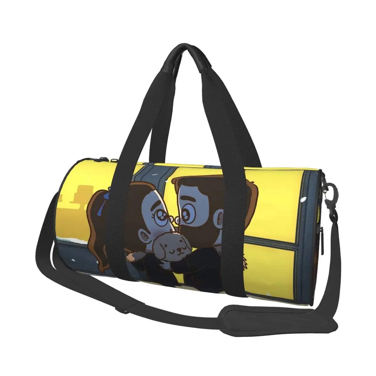 

Winter Days Together - Pibubear Large Duffle Gym Bag Waterproof Duffle Travel Bags Handbags Fitness bag