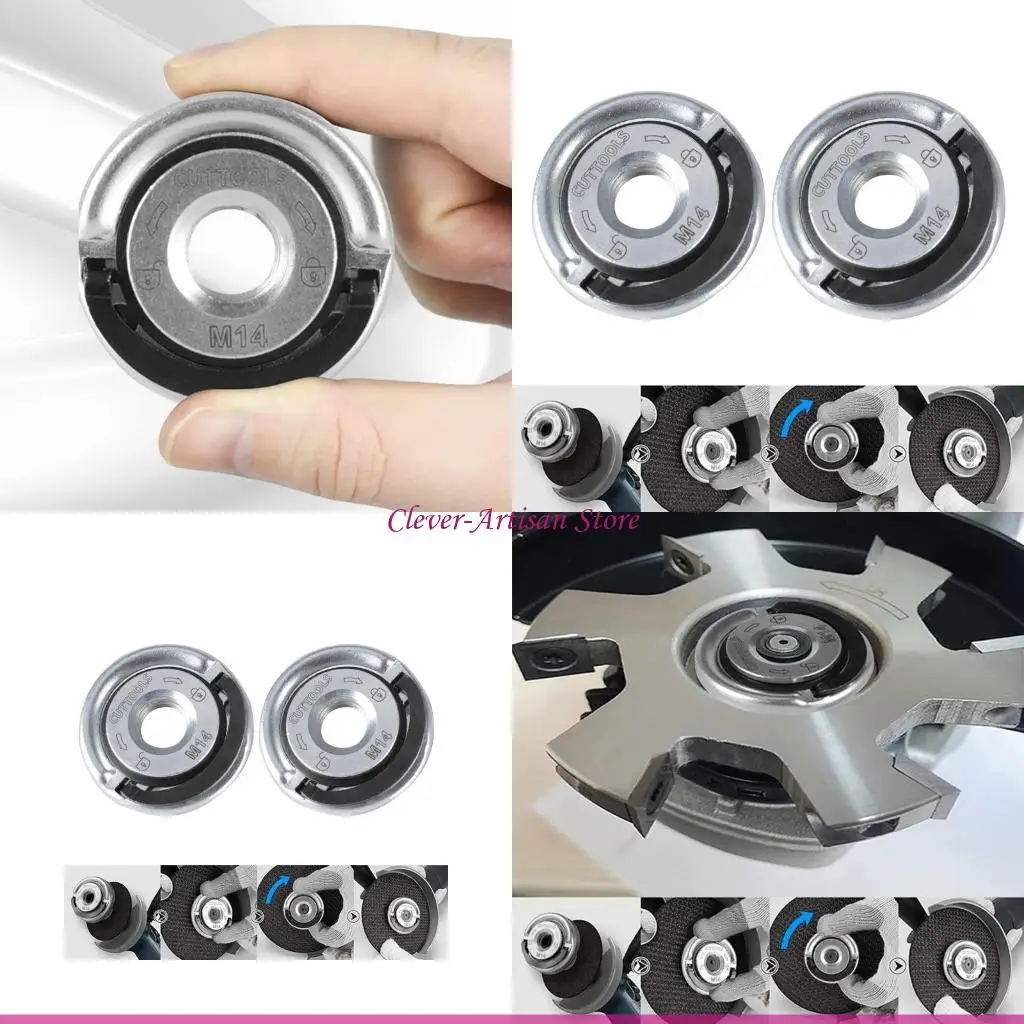 

E06B 2Pcs Grinder Locking Retaining Nut Pressure Plate for Angle Grinder