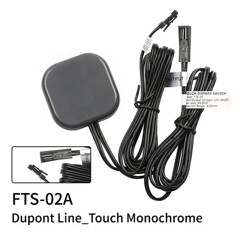 DT51 Penetration 25mm DC12-24V Wooden Glass Acrylic Cabinet LED Light Smart Touch Dimming Sensor Switch FHS-02A