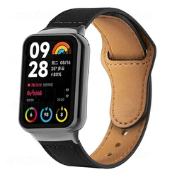 Correa de cuero para Xiaomi Mi Band 8 Pro, repuesto de Correa de reloj