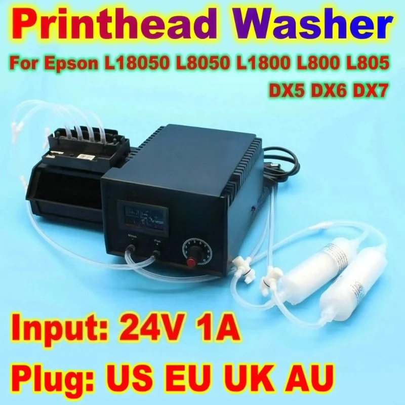 Print Head Cleaning Machine Printer Washer Cleaner For Epson L805 L1800 L800 Printhead XP600 i3200 TX800 i1600 FA04000 FA04010