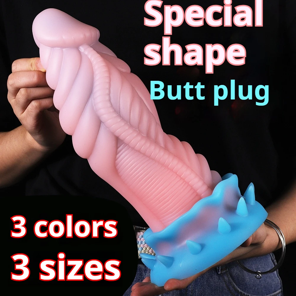 Fantasy Dildo Thick Horse Dildo With Knots G-Spot Big Dragon Dildo With Large Long Anal Plug Adult Sextoy For Men Women Pleasure