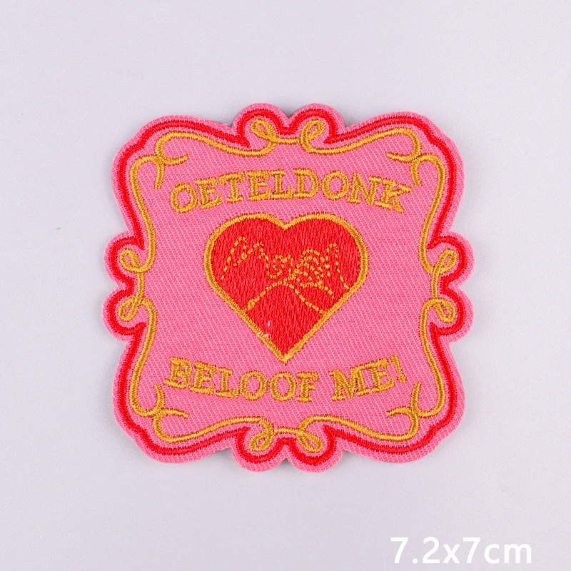 Neue gestickte Patches Oeteldonk Emblem Patch Eisen auf Patch auf Kleidung Niederlande Karneval Frosch Applikation Patches für Kleidung – Detail 39