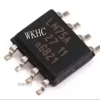 LM75AD SOP8 LM75A 11-digit digital temperature sensor for industrial control computer motherboards, and communication equipment.