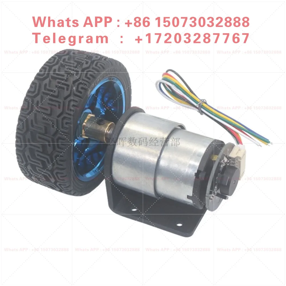 JGB37-520 encoder DC geared motor, four-wheel drive balanced intelligent 6V12V small motor