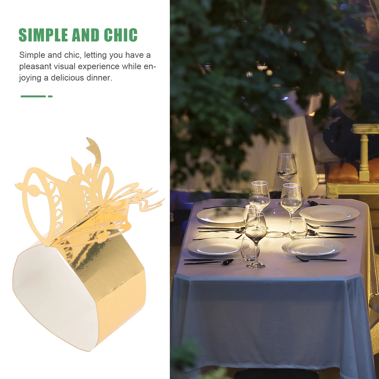 

50 шт., рождественский колокольчик, кольцо для салфеток, держатели для бумаги, украшение стола, свадебная вечеринка, пряжка для салфеток, украшения, пряжки для салфеток