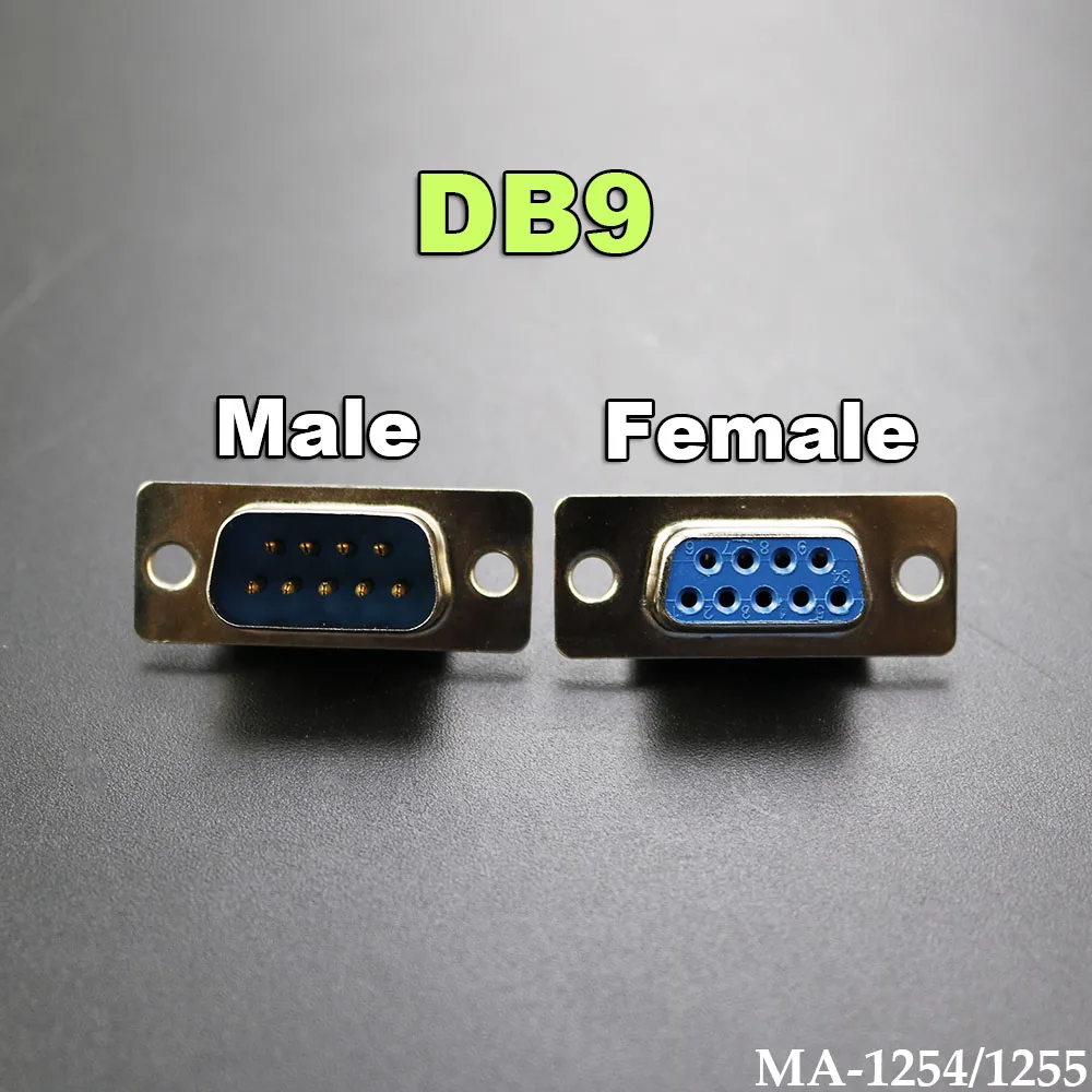 DB9 DB15 Hole/Pin Male Female Welded Connector RS232 Serial Port Socket DB D-SUB Adapter 9/15 Pin