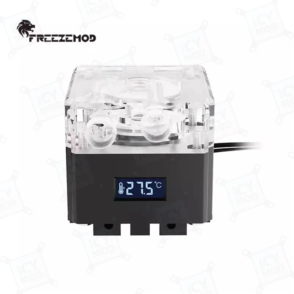 Imagem -05 - Zemod-bomba de Água com Display Digital pc Gaming Water Cooling Building Monitoramento de Temperatura Pu-fs4m-p 650l h