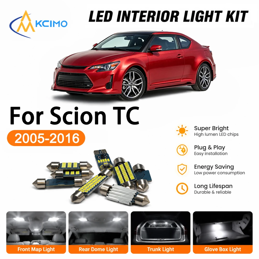 High Quality Atmosphere LED Interior Lightng Kit For Scion	TC 2005-2016, Super Bright Easy Install Cozy Map Light Reliable
