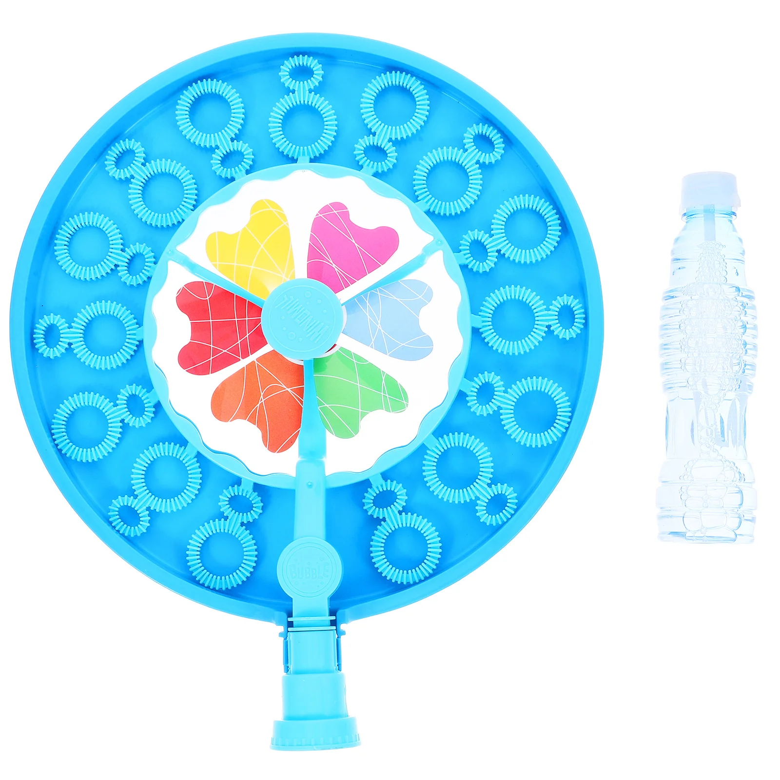 휴대용 풍차 버블 블로어 컴팩트 핸드헬드 풍차 버블 메이커 야외 해변 뒷마당 파티용 내구성 안전 ABS
