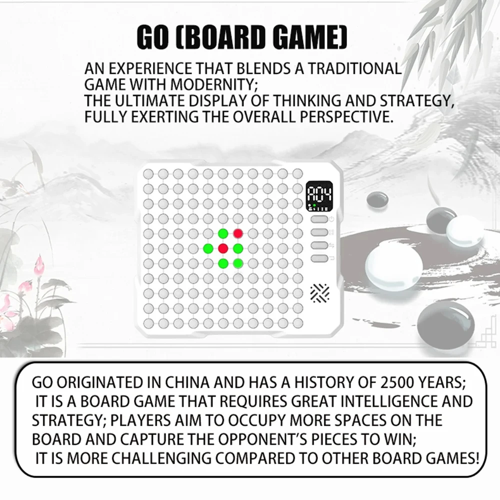 14 in 1 Multifunctional Smart Board Game Electronic Chess Backgammon Go Tic-Tac-Toe Whack-a-Mole Combe for Kids Educational Toy view 2