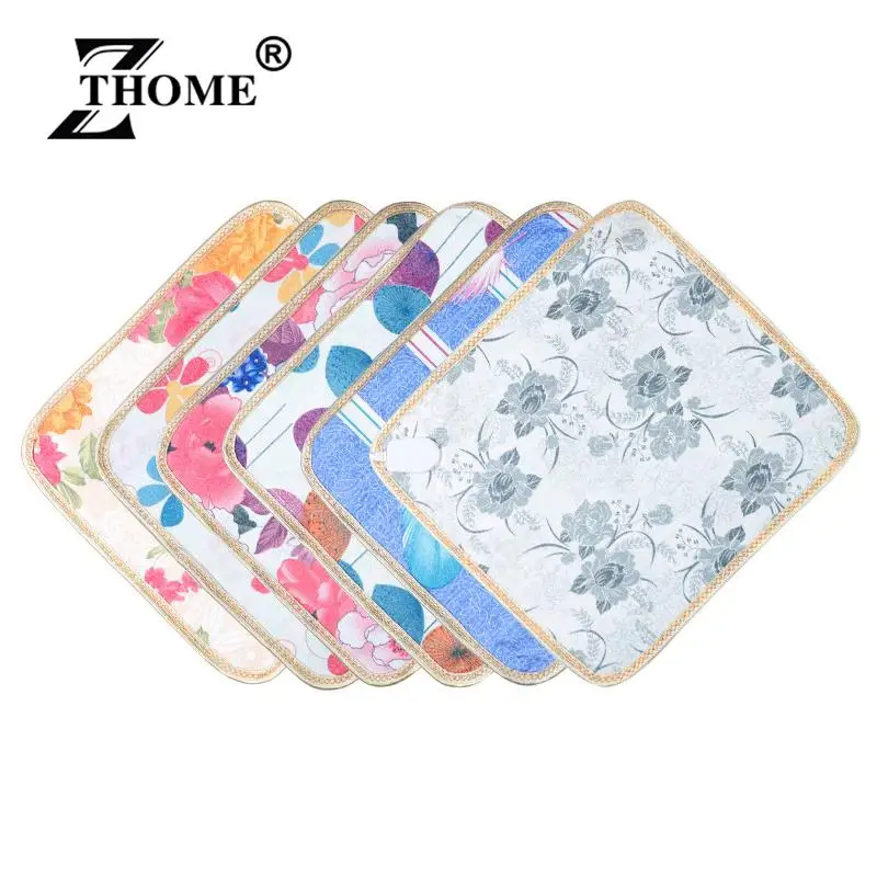 Printed Plush Electric Heating Pad Office/Car Seats/Pets Winter Warmer Heating Mat Bed Blanket Adjustable In Three Gears