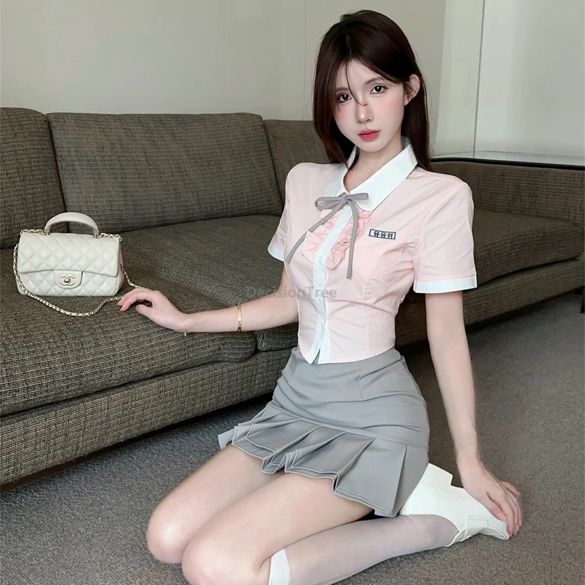

2025 fashion design sense korean academy style jk uniform sweet cute style school uniform trendy popular daily campus wearing