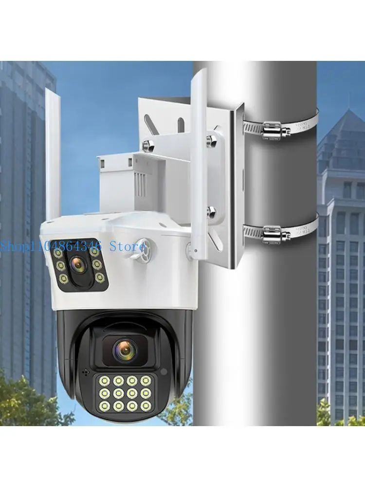 5asd Strong Steel Surveillances Camera Poles Clamp For Universal Installation On Posts