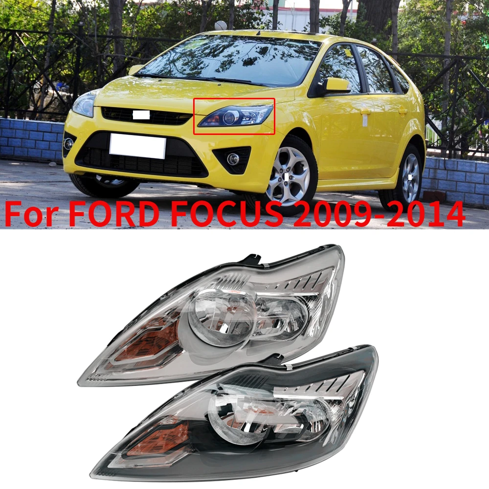 CAPQX For FORD FOCUS 2009 2010 2011 2012 2013 2014 światła samochodowe przedni zderzak głowy światło na kierownicę lampy głowy światło na kierownicę lampy