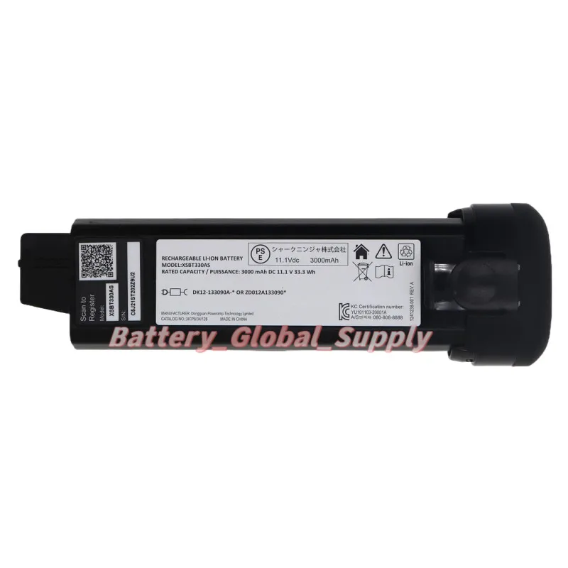 

Battery for XSBT330AS XSBT330EU Steam Mop Vacuum Cleaner 11.1V 3000mAh