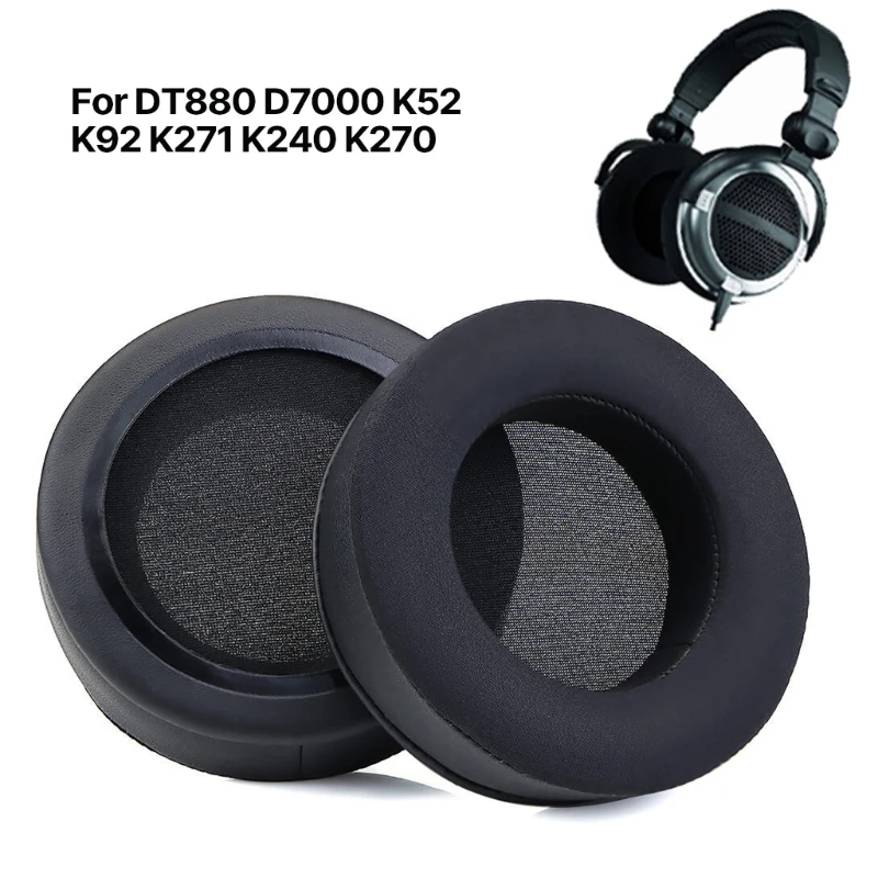 Cooling Gel Ear Pads Cushion for DT880 D7000 K52 K92 Headphones Enhanced Music Experience and Comfort Earpads Earmuff