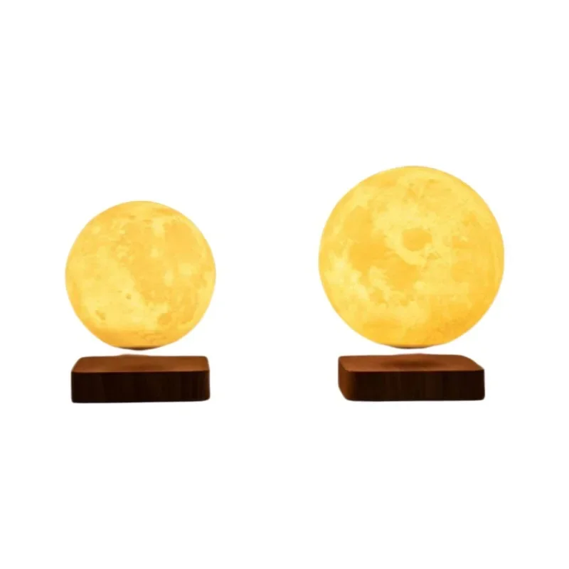 Magnetic levitation moon lamp home with atomized office parts negative ion evolution air wireless sensor lamp bedside table
