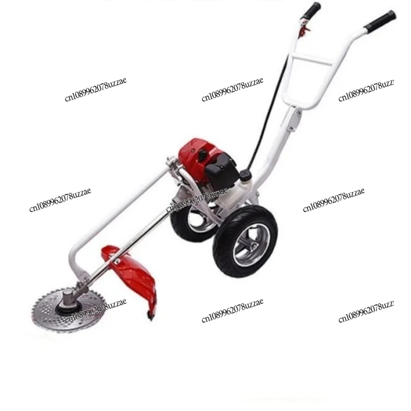 

Two Wheel Brush Cutter 139 Grass Trimmer Hand Push 52cc Grass Cutter