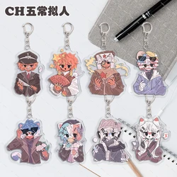 Cartoon Cool Anime Countryhumans Keychain Double Sided Acrylic Pendant Bag Decor Jewelry Accessories Fans Collect Friends Gift