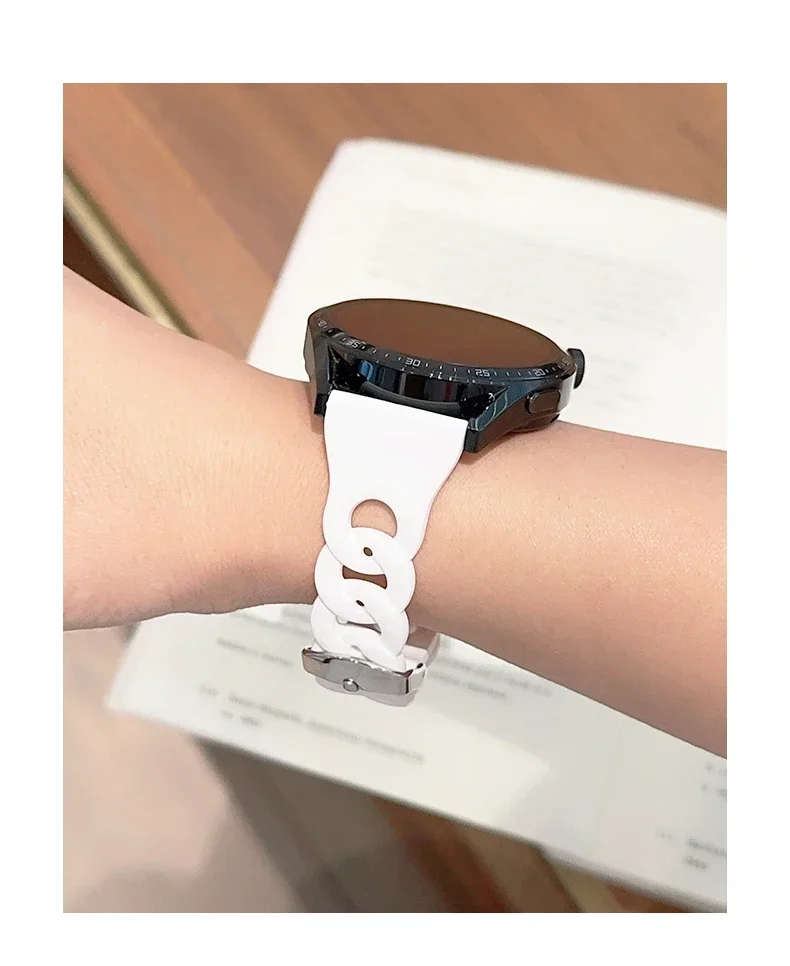 سوار رياضي 20 ملم لساعة سامسونج جالاكسي 7 4-5-pro-6-كلاسيك/أكتيف 2 40 ملم 44 ملم سيليكون 22 ملم سوار هواوي GT 4-3-2 برو