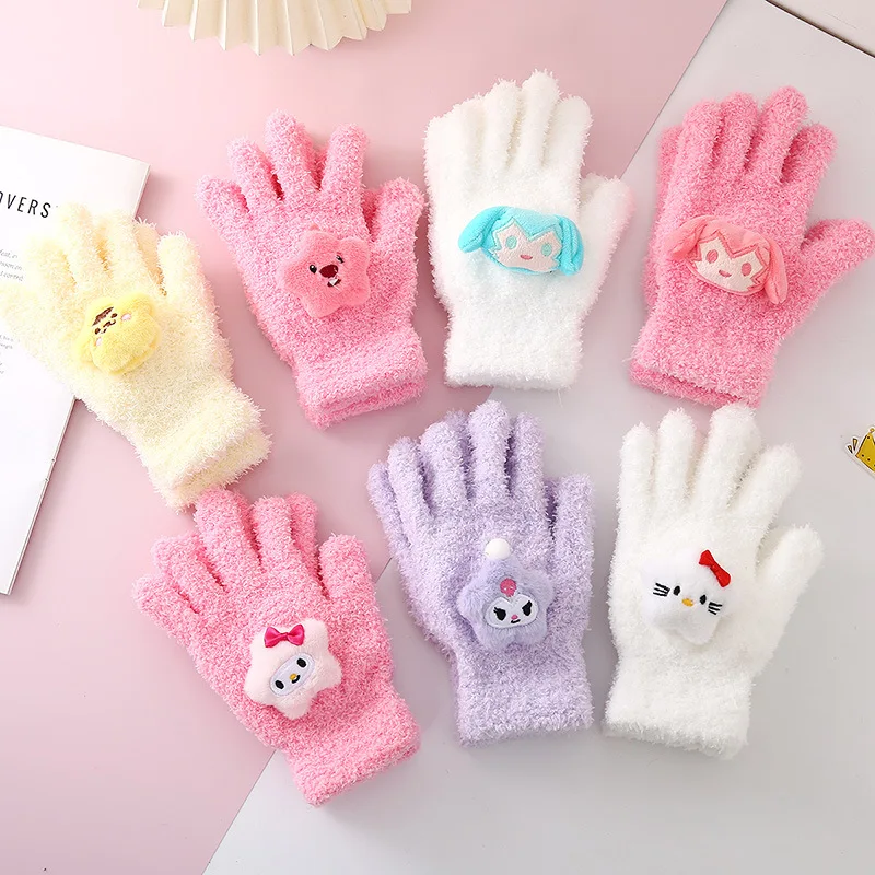 

Gloves Autumn and winter cycling new lovely cartoon gloves winter warm gloves