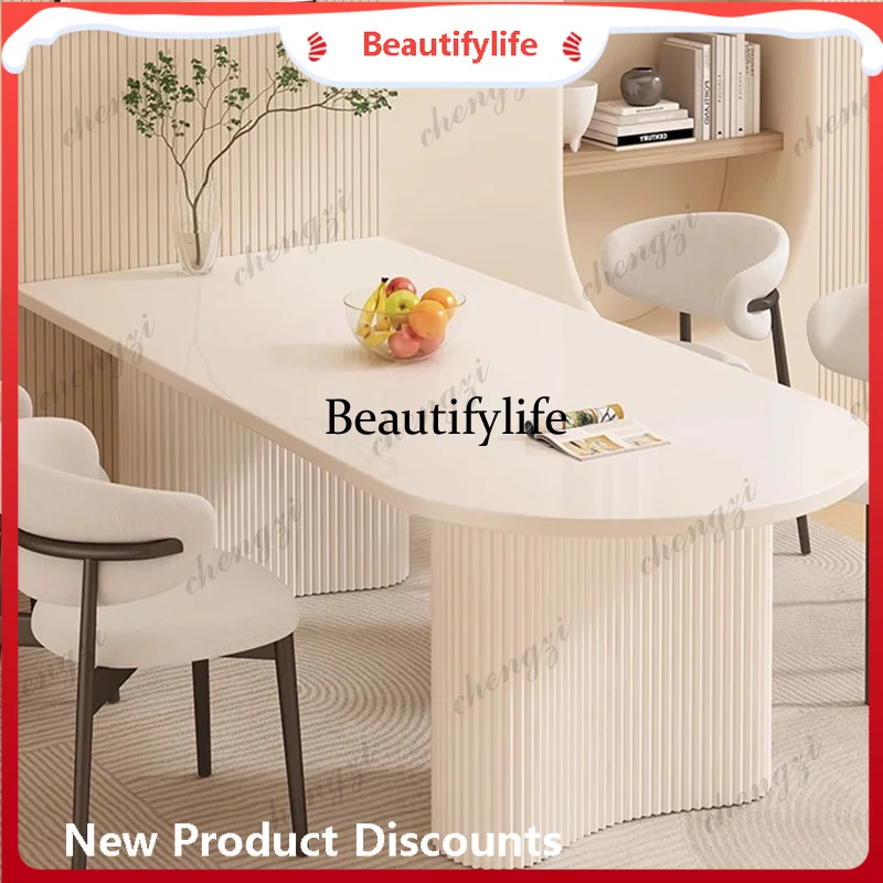 

H Modern French Dining Tables Simple Nordic Vintage Luxury Dining Tables Combination Minimalist