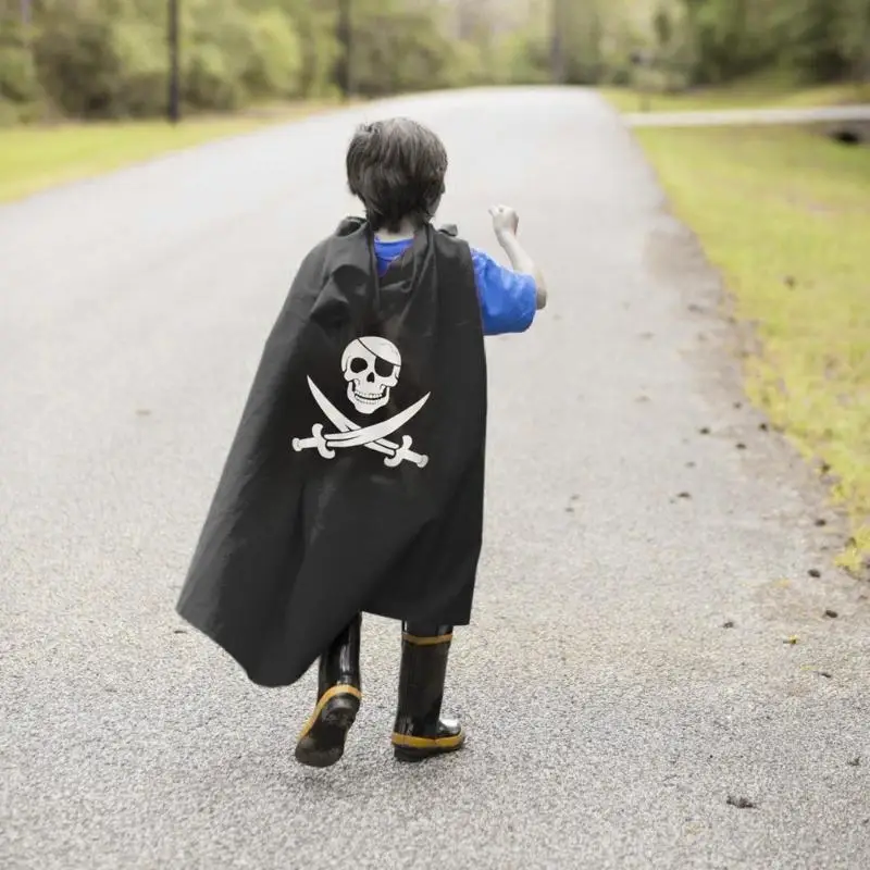 

Pirate Cloak and Mask For Boy Girl Halloween Theme Party Cosplay Party