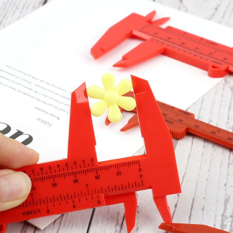 3 polegadas, 6 polegadas profundidade vernier caliper plástico ferramenta medição para comprimento largura profundidade