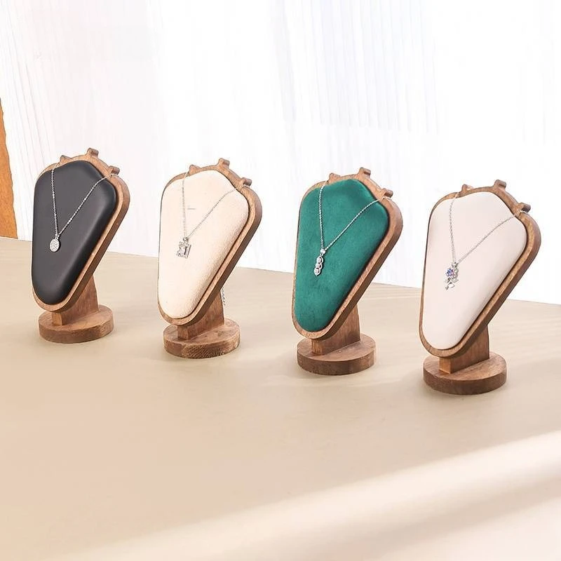 Walnut Pendant Jewelry Necklace Jewelry Display Rack Portrait Model Counter Display Rack