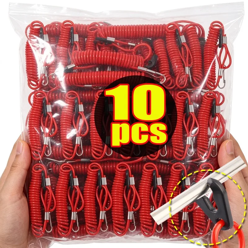 Boat Outboard Switch Engine Motor Lanyard Kill Urgent Stop Button Safety Connector Cord for Yamaha Suzuki Honda 1/2/5/10pcs
