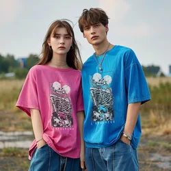 Y2k Anime L'ANOUREUX T-shirts Berserk Washed Short T-shirts for Men Women's Tops Woman Graphic Print TShirt cool.