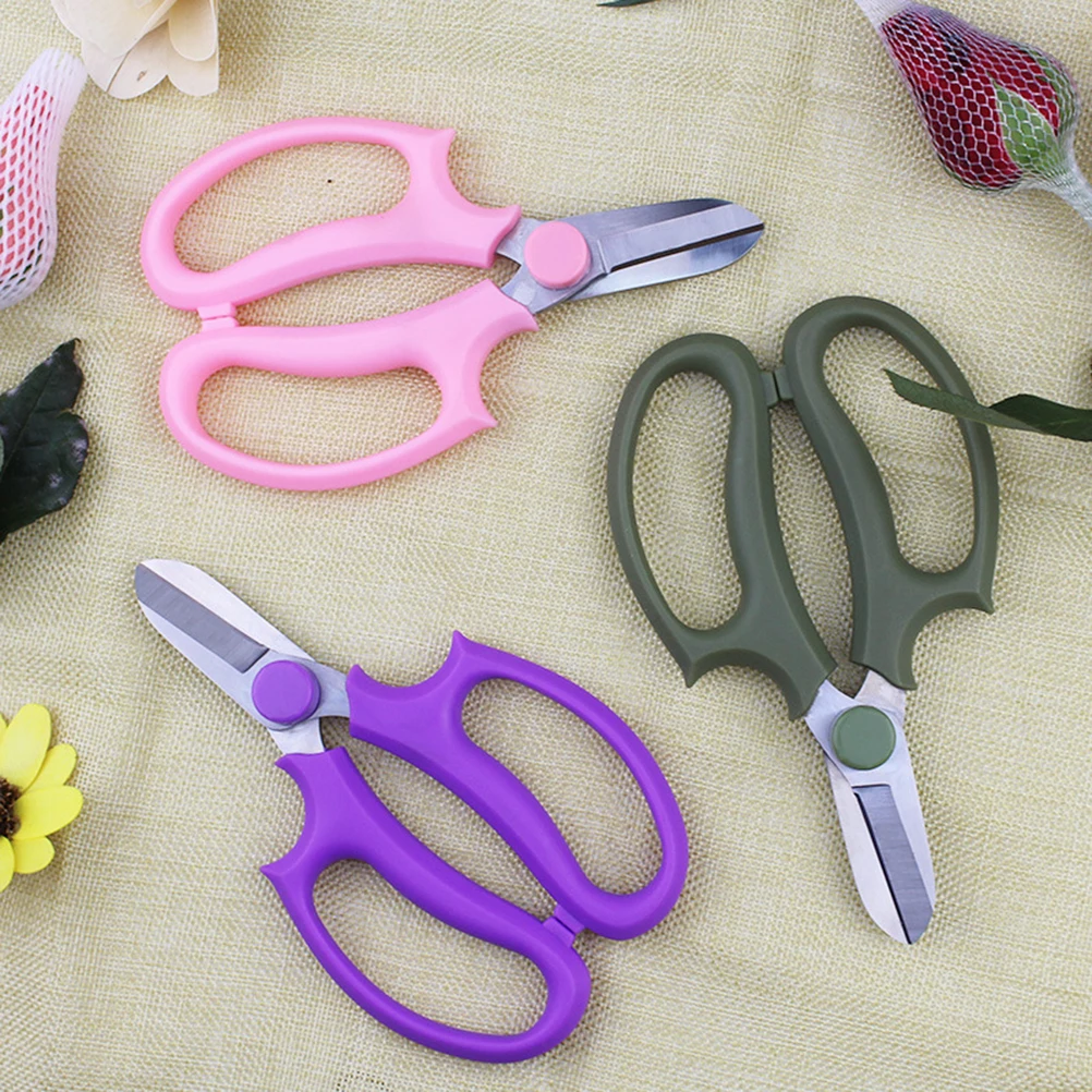 

Garden Pruning Shears H Pruner Ratchet Scissors Pink chard Tool Branch Durable Steel Sharp Edge For Twigs Shrubs
