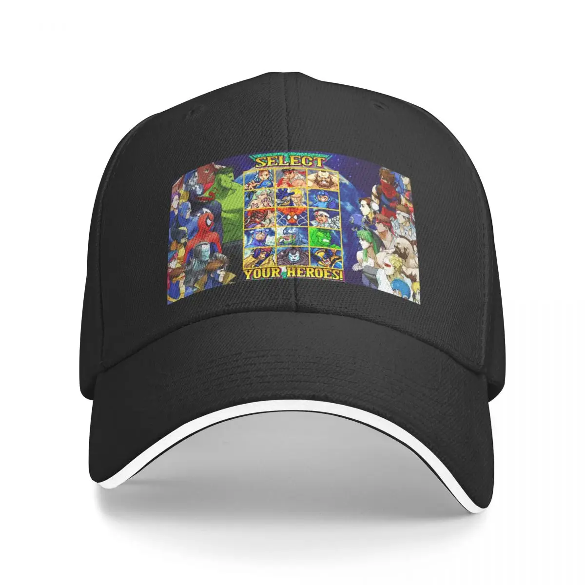 MvC updated Hero select screen Baseball Cap New Hat derby hat Snap Back Hat Men Women's