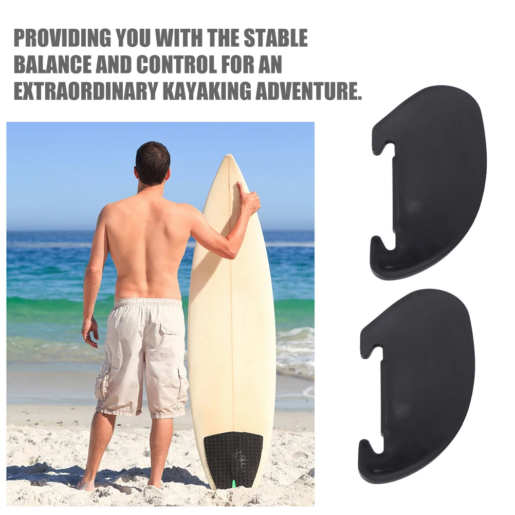 

2pcs Water Flex Surfboard Fin Medium Balance Paddleboard Replacement Stabilizer Quick Turn Lightweight Plastic Divider