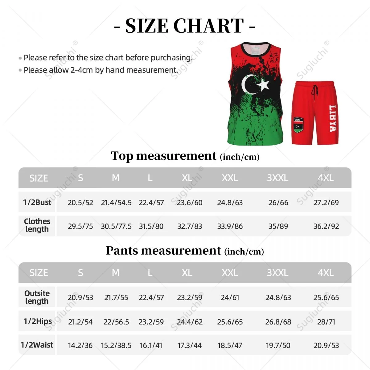 Team-Up Libya Vlag Graan Heren Basketbal Jersey Set Shirt & Broek Mouwloze Aangepaste Naam Nunber Exclusief